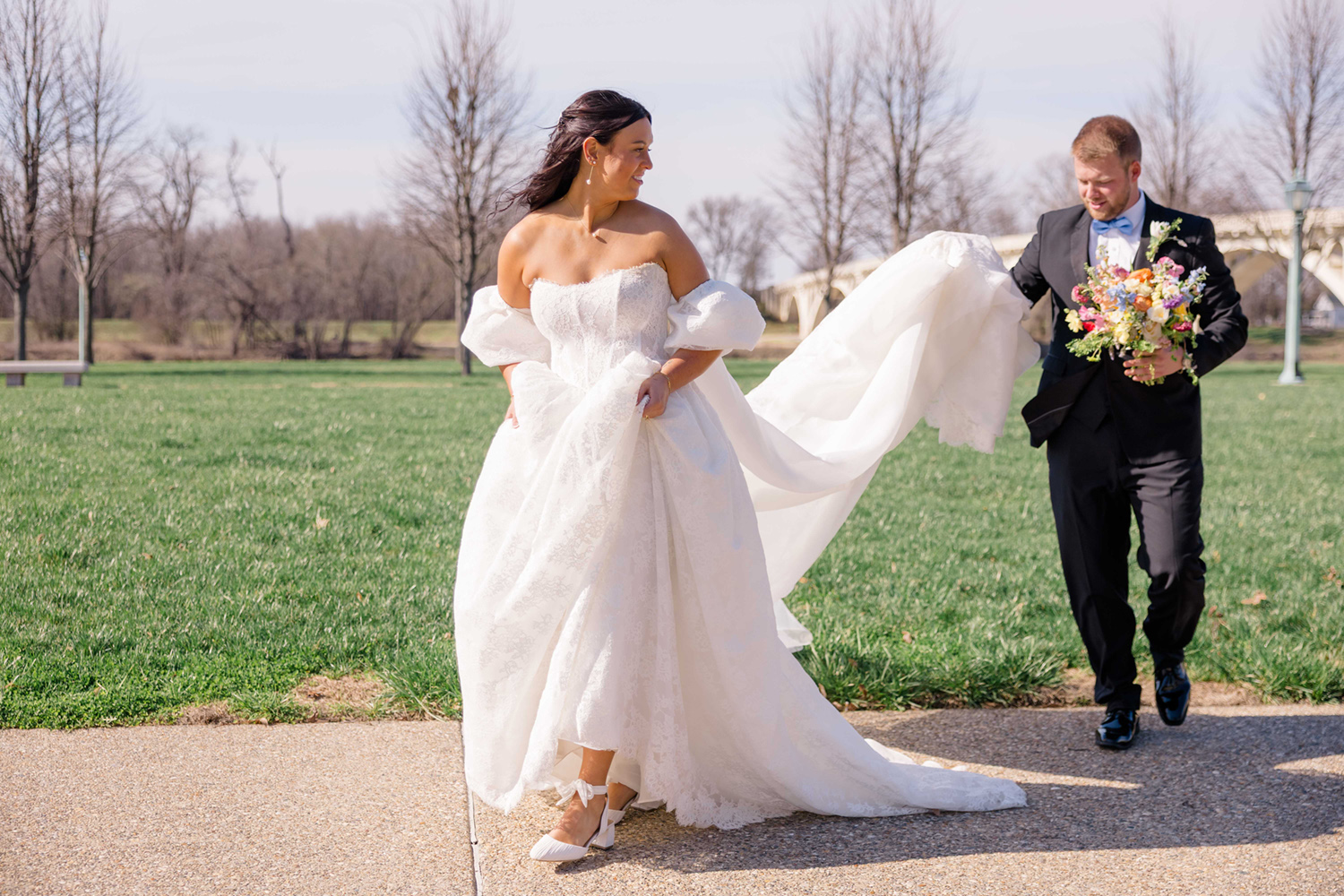 a spring wedding at grand bankquet hall