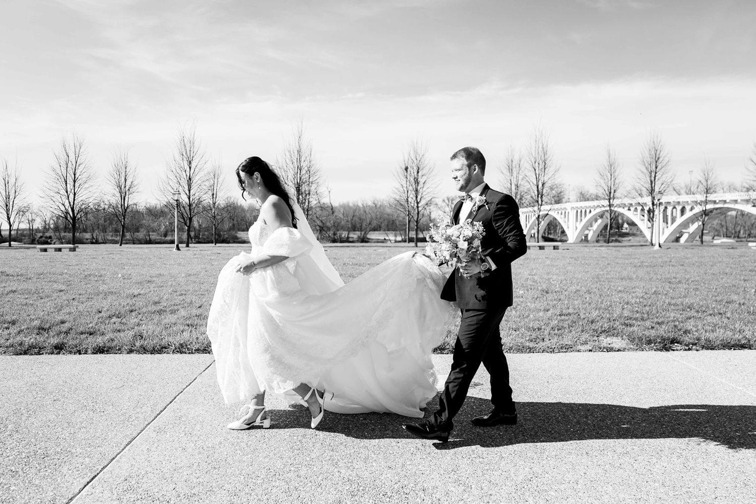 a spring wedding at grand bankquet hall