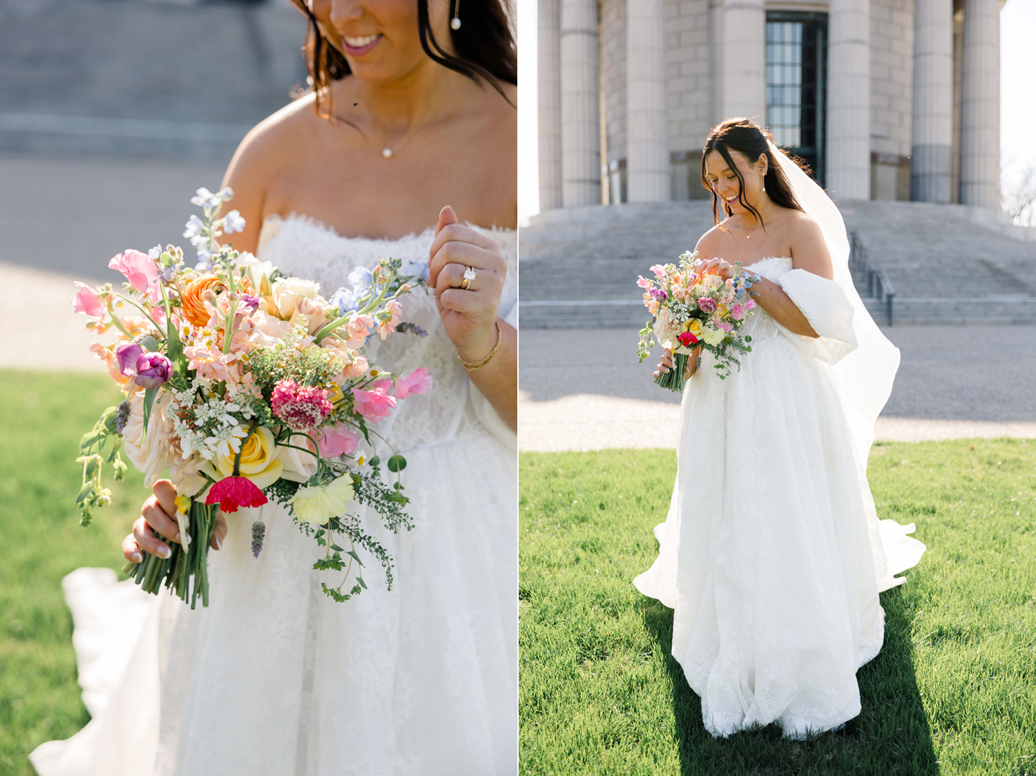 a spring wedding at grand bankquet hall