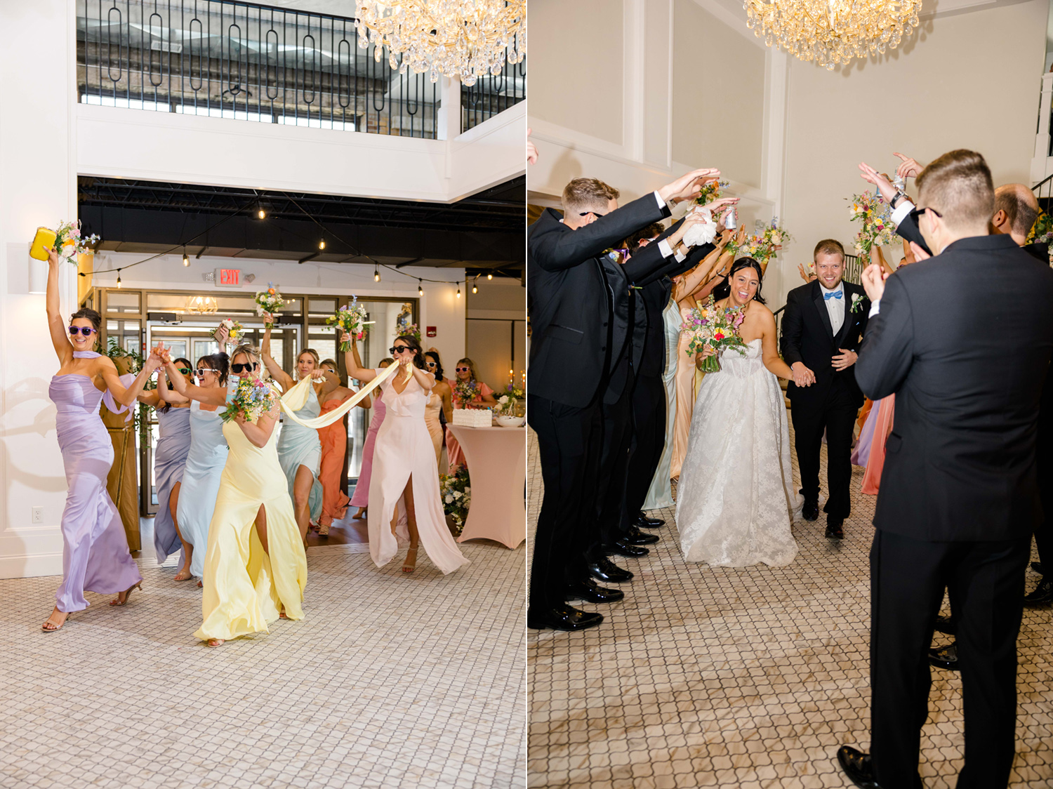 a spring wedding at grand bankquet hall