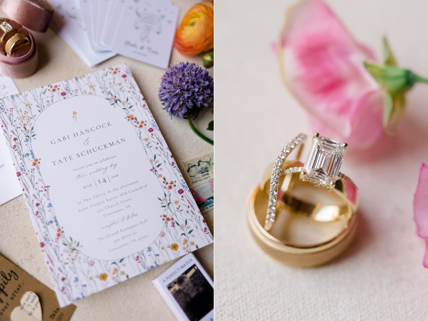 a spring wedding at grand bankquet hall