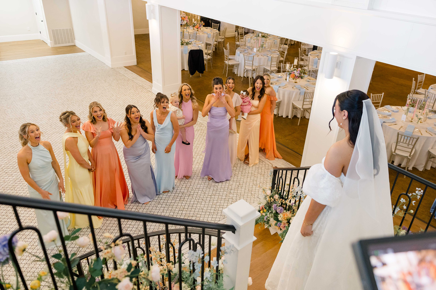 a spring wedding at grand bankquet hall