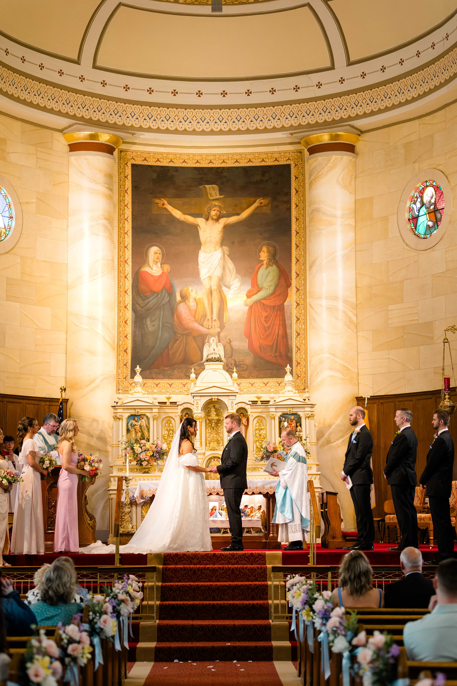 a spring wedding at grand bankquet hall