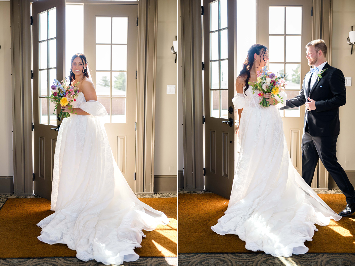 a spring wedding at grand bankquet hall