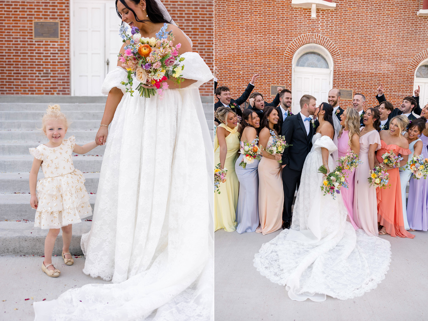 a spring wedding at grand bankquet hall