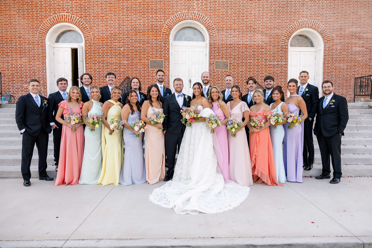 a spring wedding at grand bankquet hall