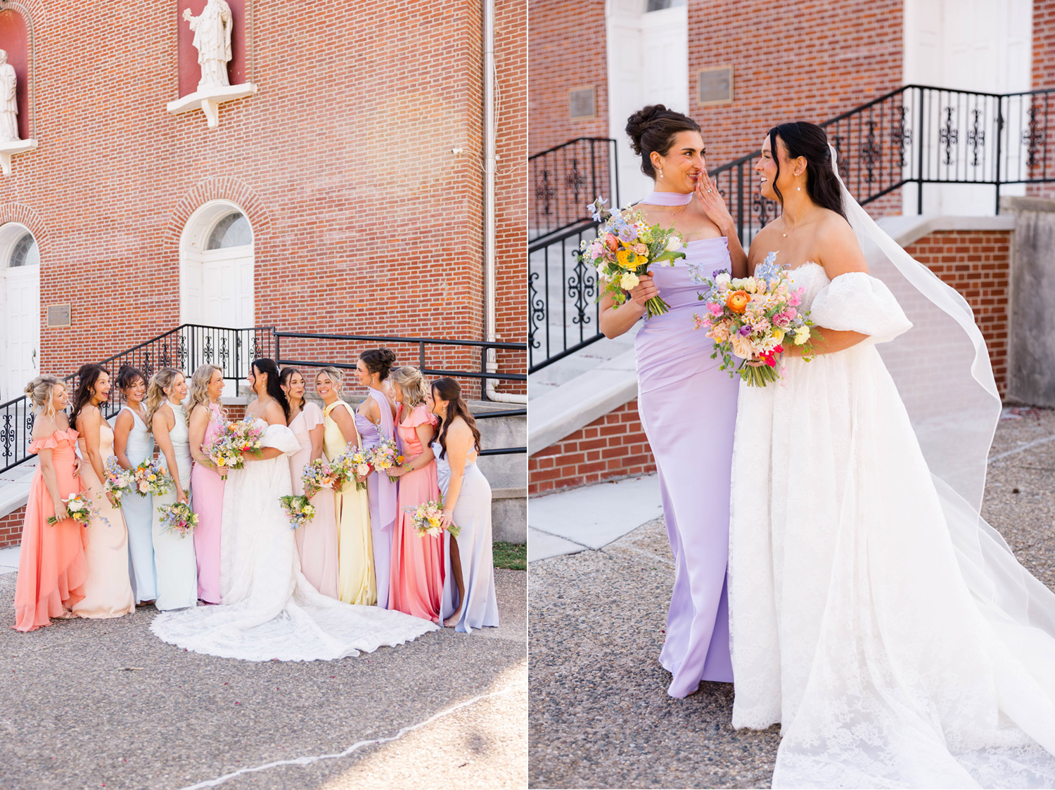 a spring wedding at grand bankquet hall