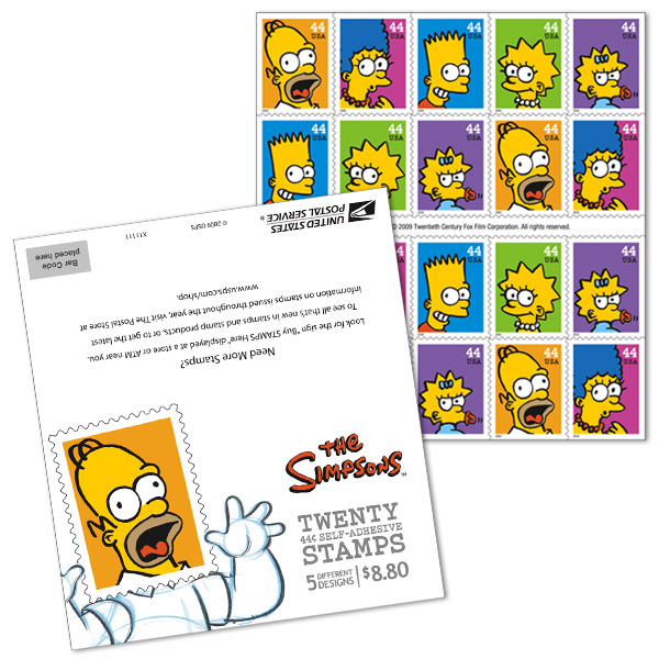 d'oh! simpsons stamps
