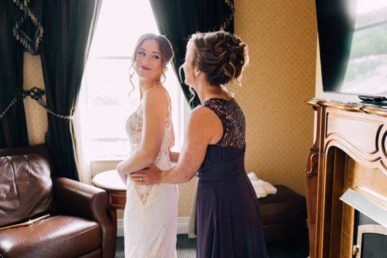Natalie and Josh's family-focused wedding at the French Lick resort