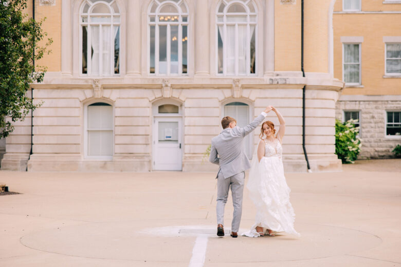 Natalie and Josh's family-focused wedding at the French Lick resort