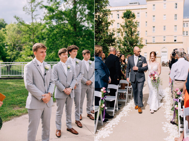 Natalie and Josh's family-focused wedding at the French Lick resort