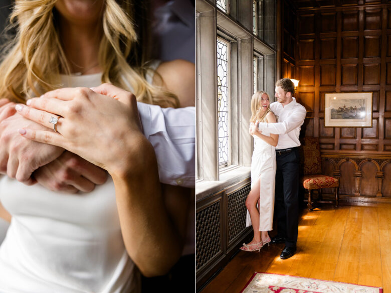 Raelyn Seth Laurel Hall Engagement session