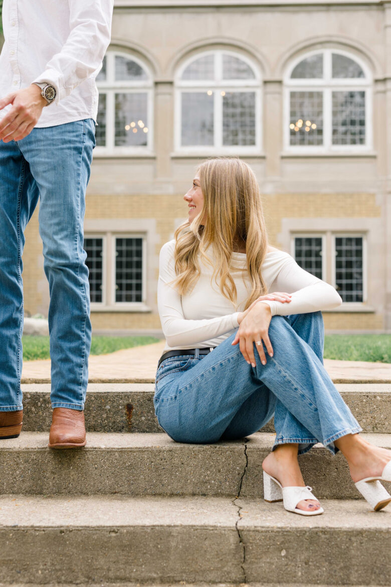 Raelyn Seth Laurel Hall Engagement session