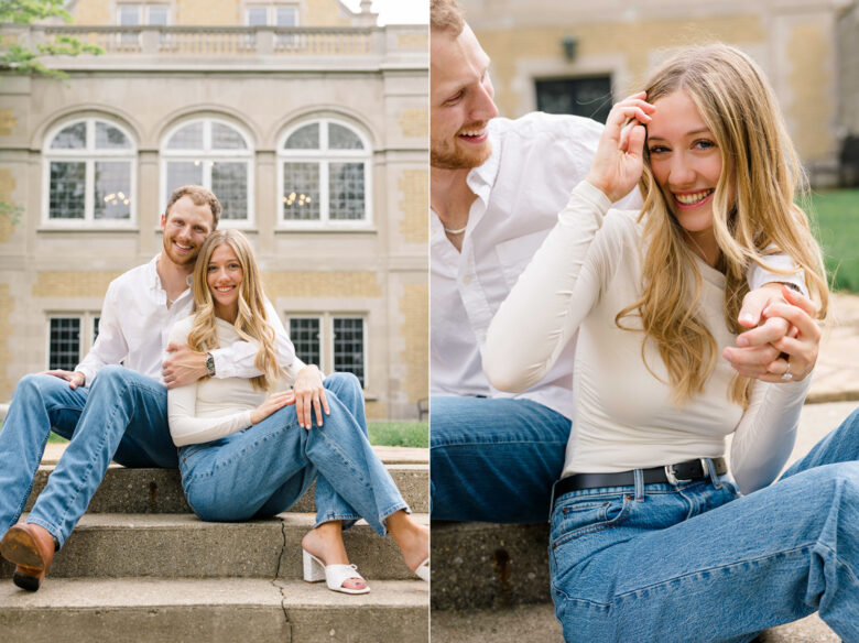 Raelyn Seth Laurel Hall Engagement session