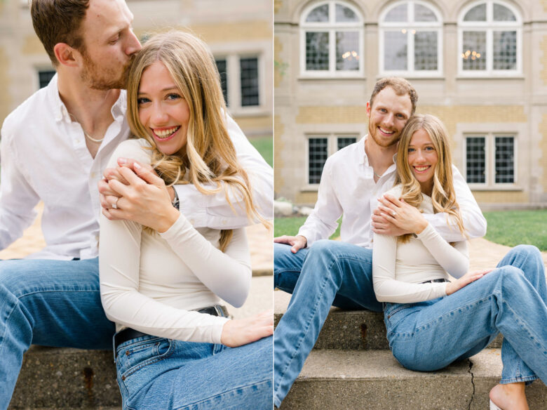 Raelyn Seth Laurel Hall Engagement session
