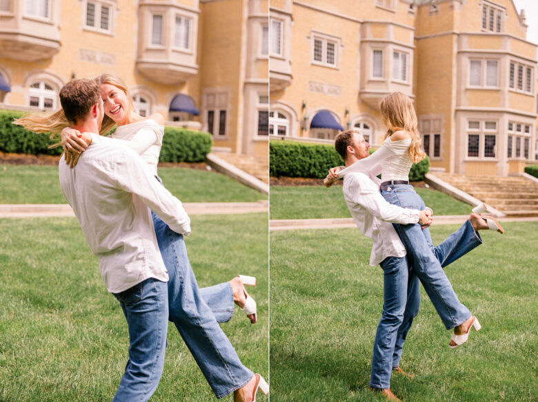 Raelyn Seth Laurel Hall Engagement session