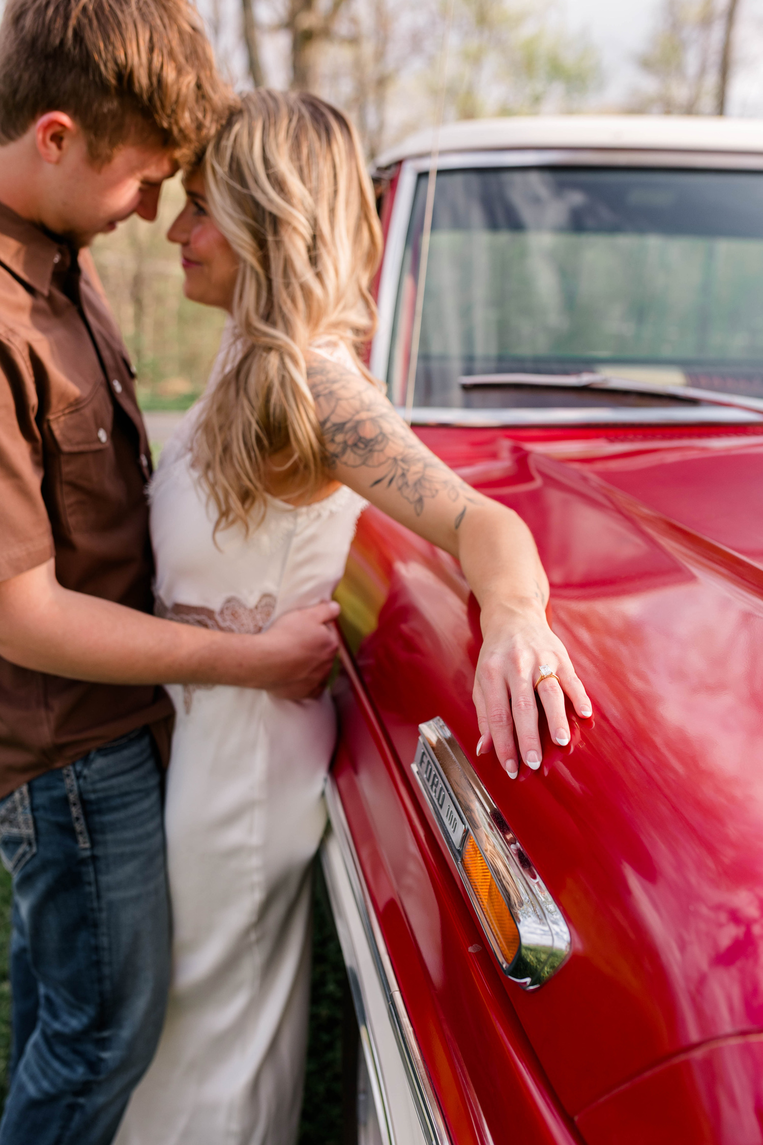 Summer and Tucker's Horse Engagement Session