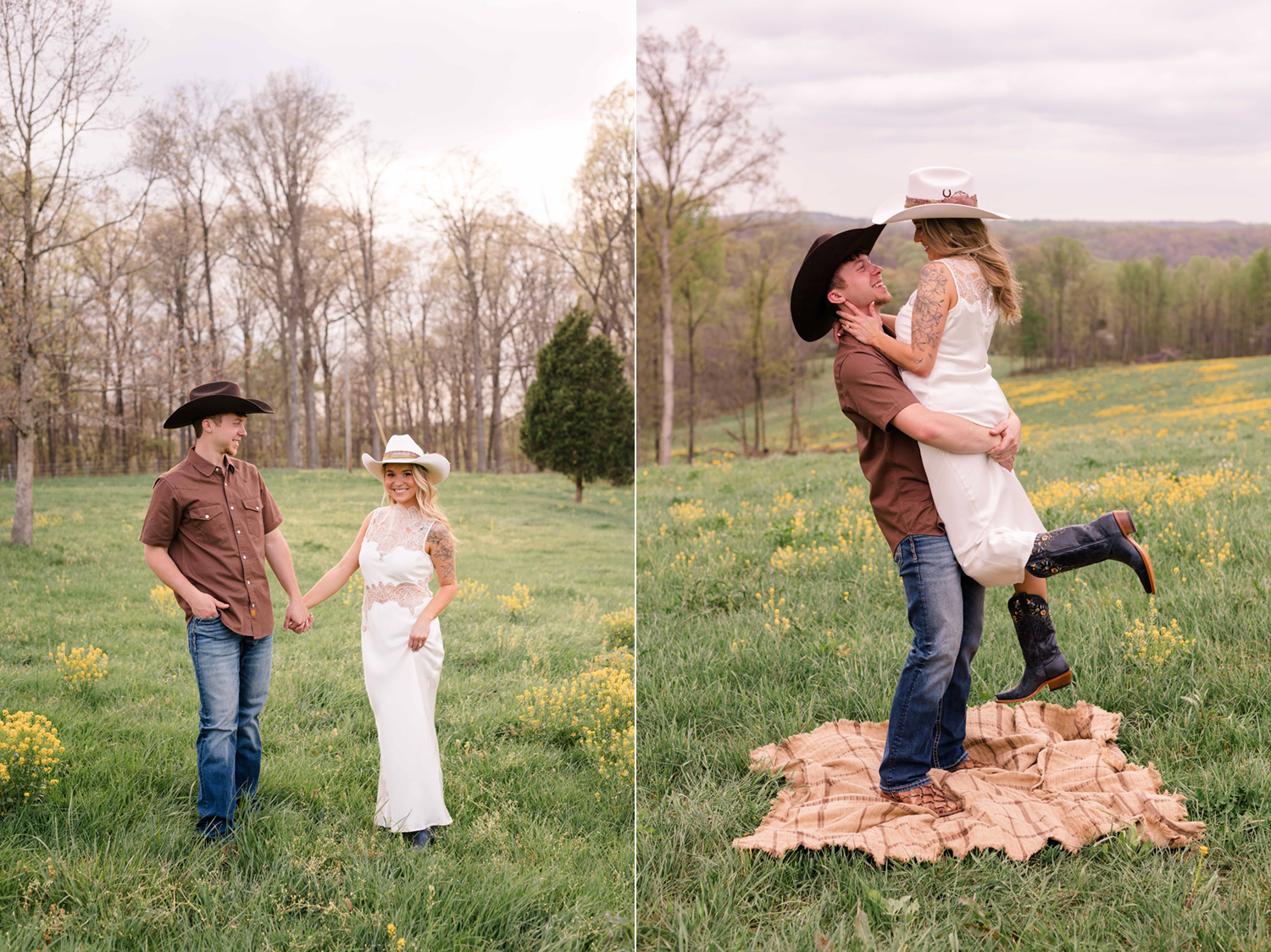 Summer and Tucker's Horse Engagement Session