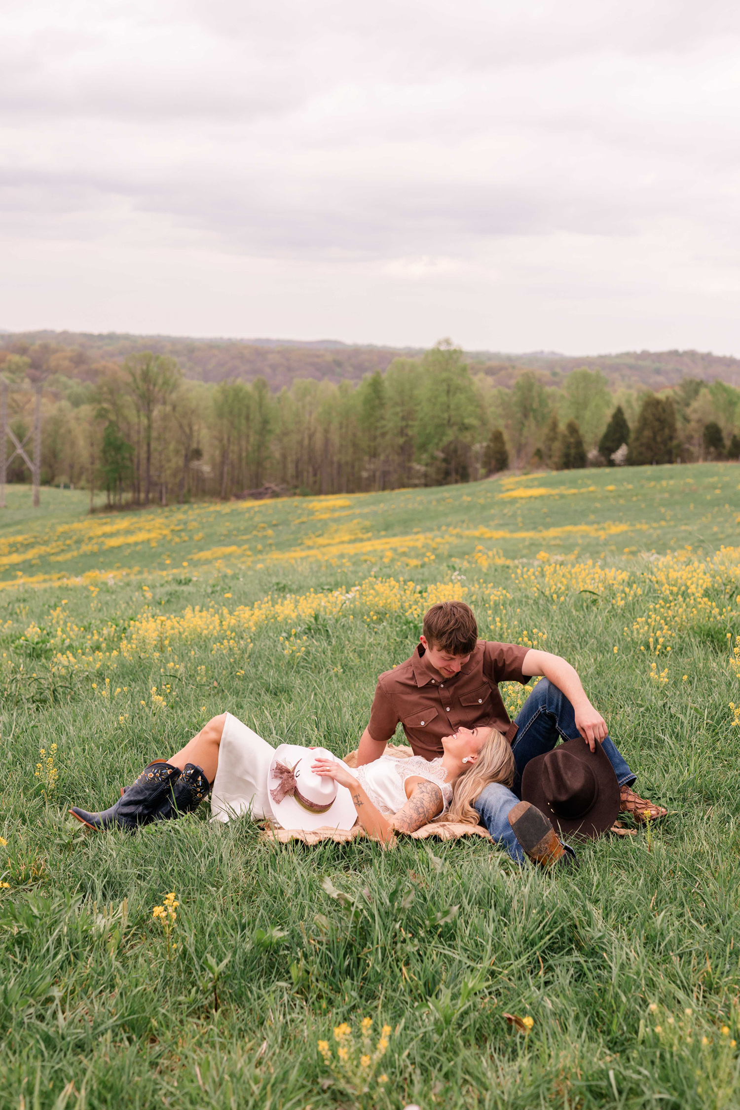 Summer and Tucker's Horse Engagement Session