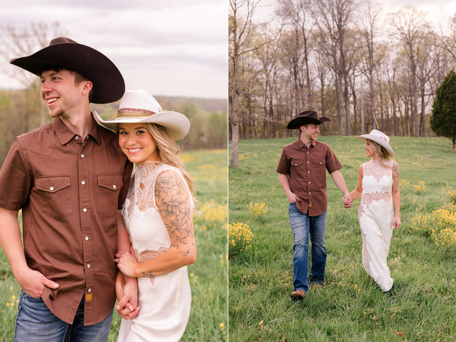 Summer and Tucker's Horse Engagement Session