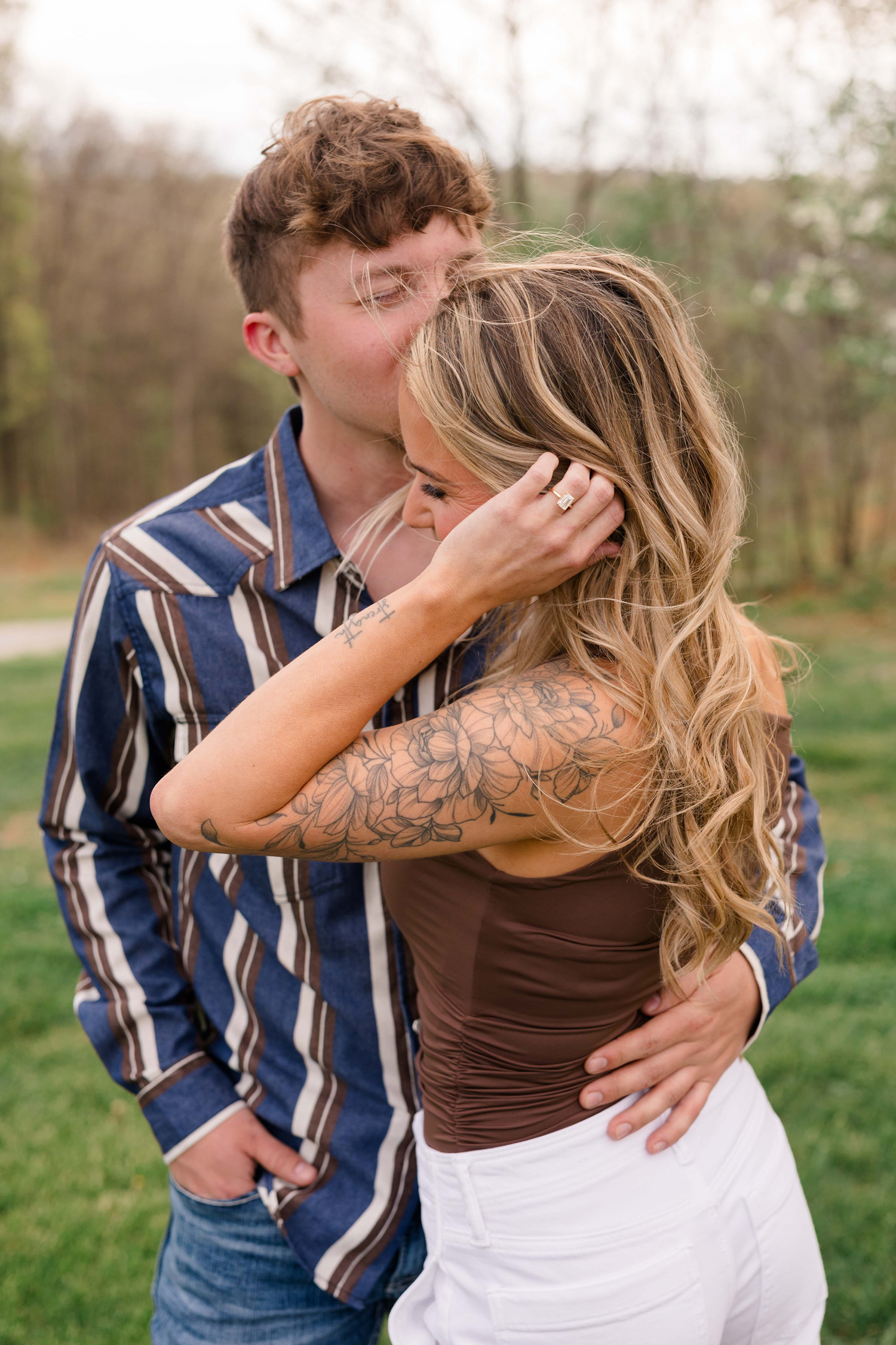 Summer and Tucker's Horse Engagement Session