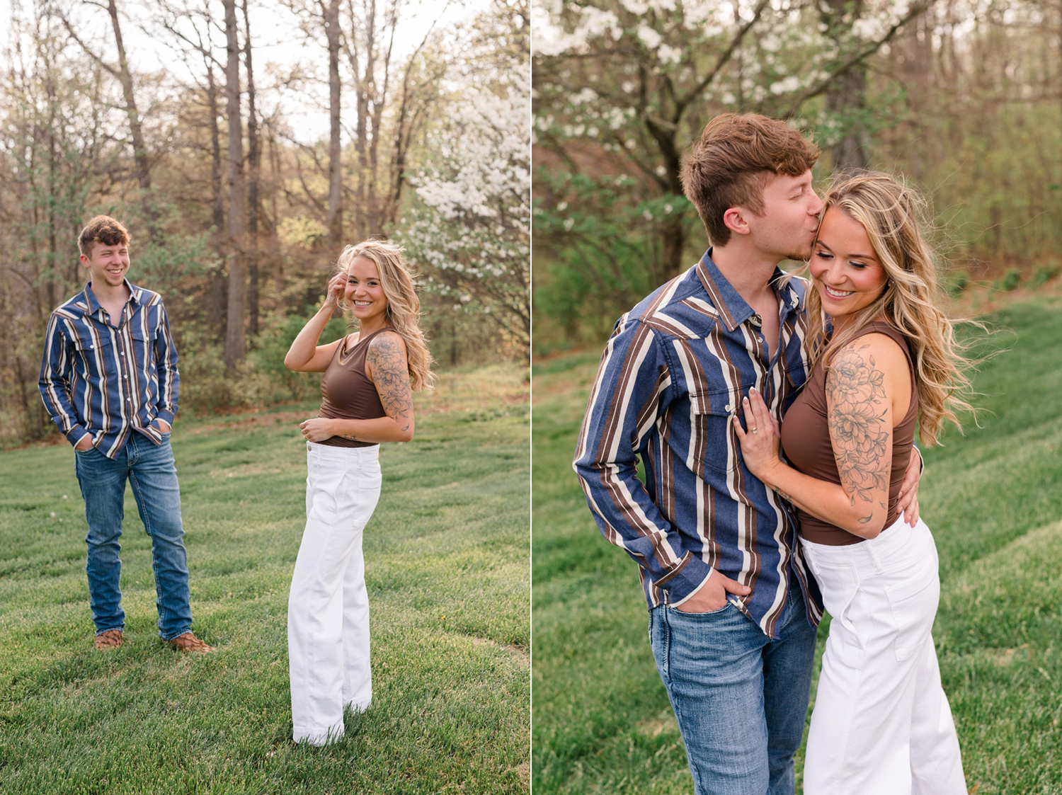 Summer and Tucker's Horse Engagement Session