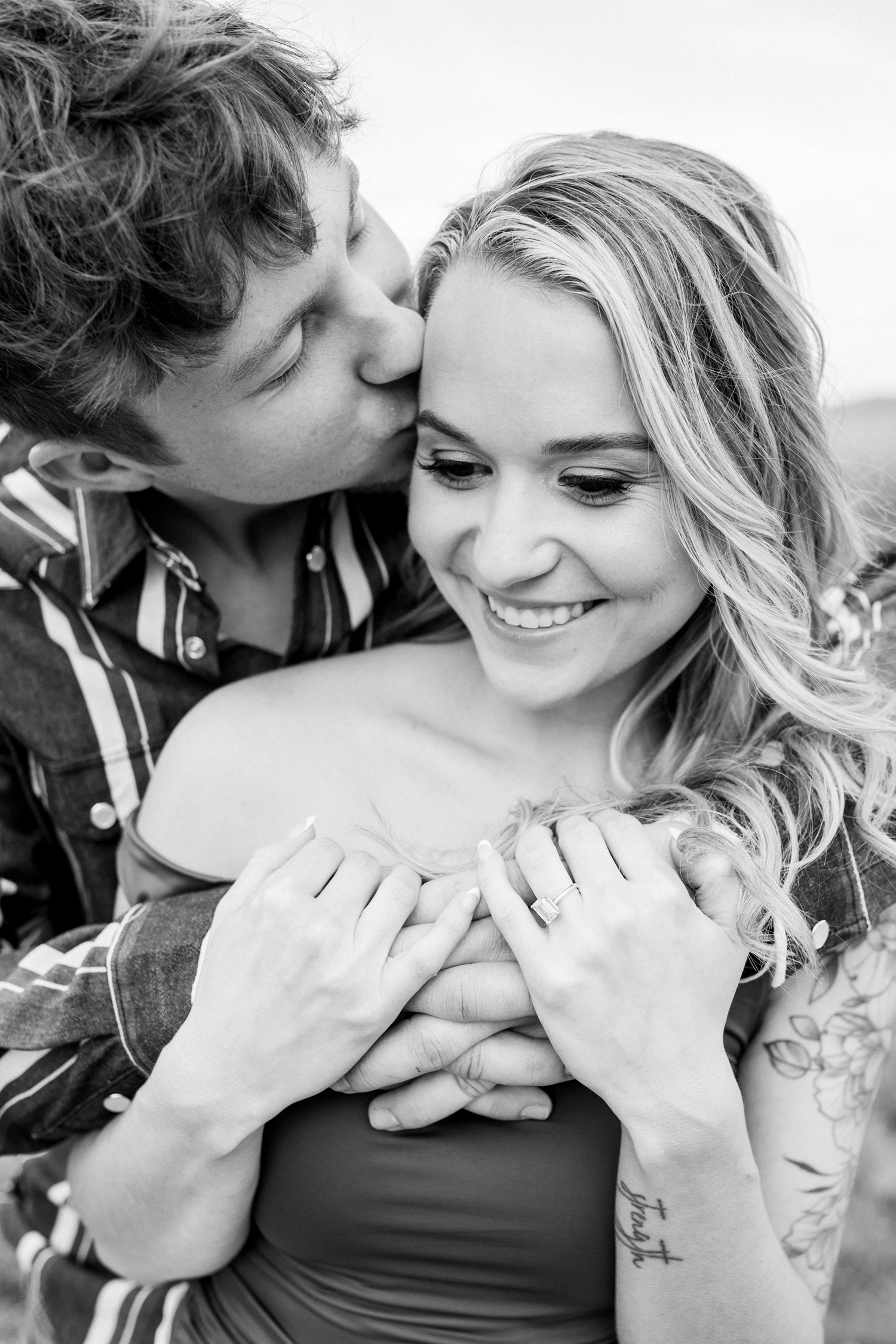 Summer and Tucker's Horse Engagement Session