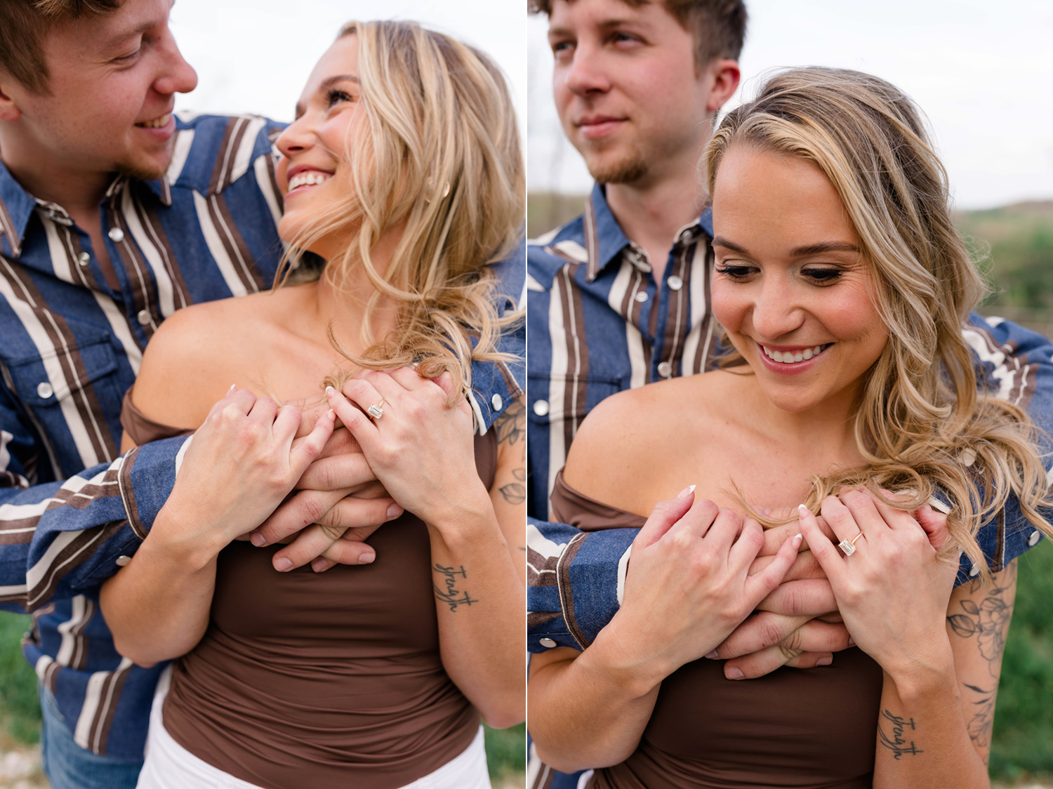 Summer and Tucker's Horse Engagement Session