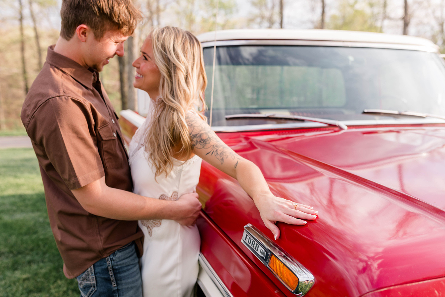 Summer and Tucker's Horse Engagement Session