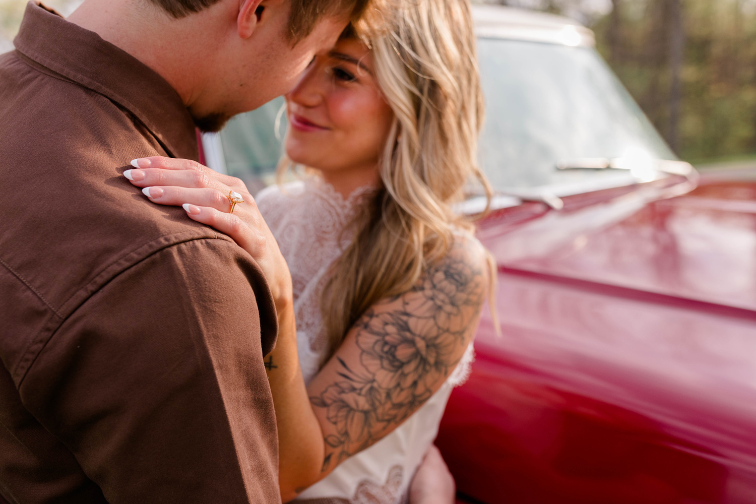Summer and Tucker's Horse Engagement Session