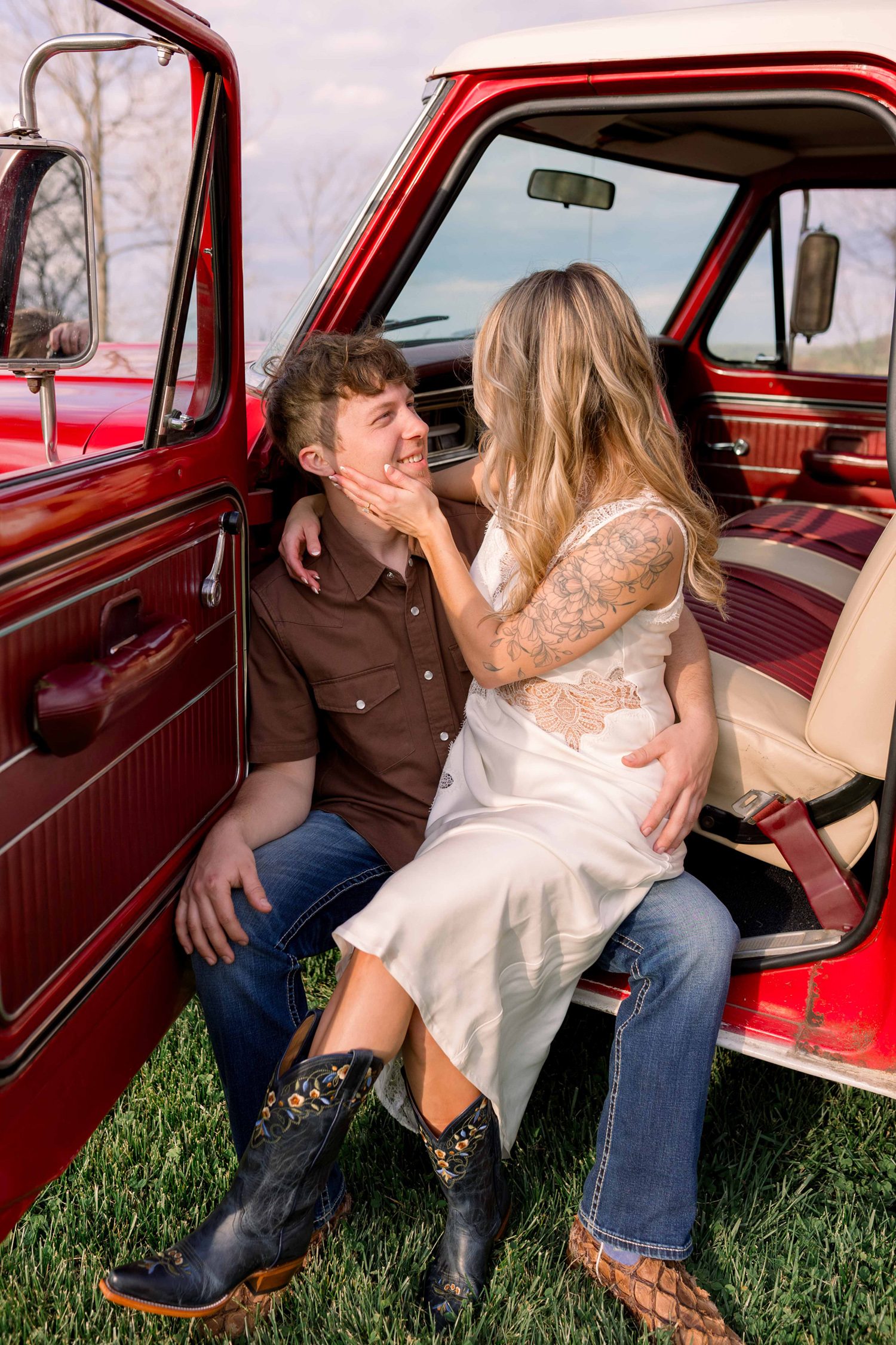 Summer and Tucker's Horse Engagement Session