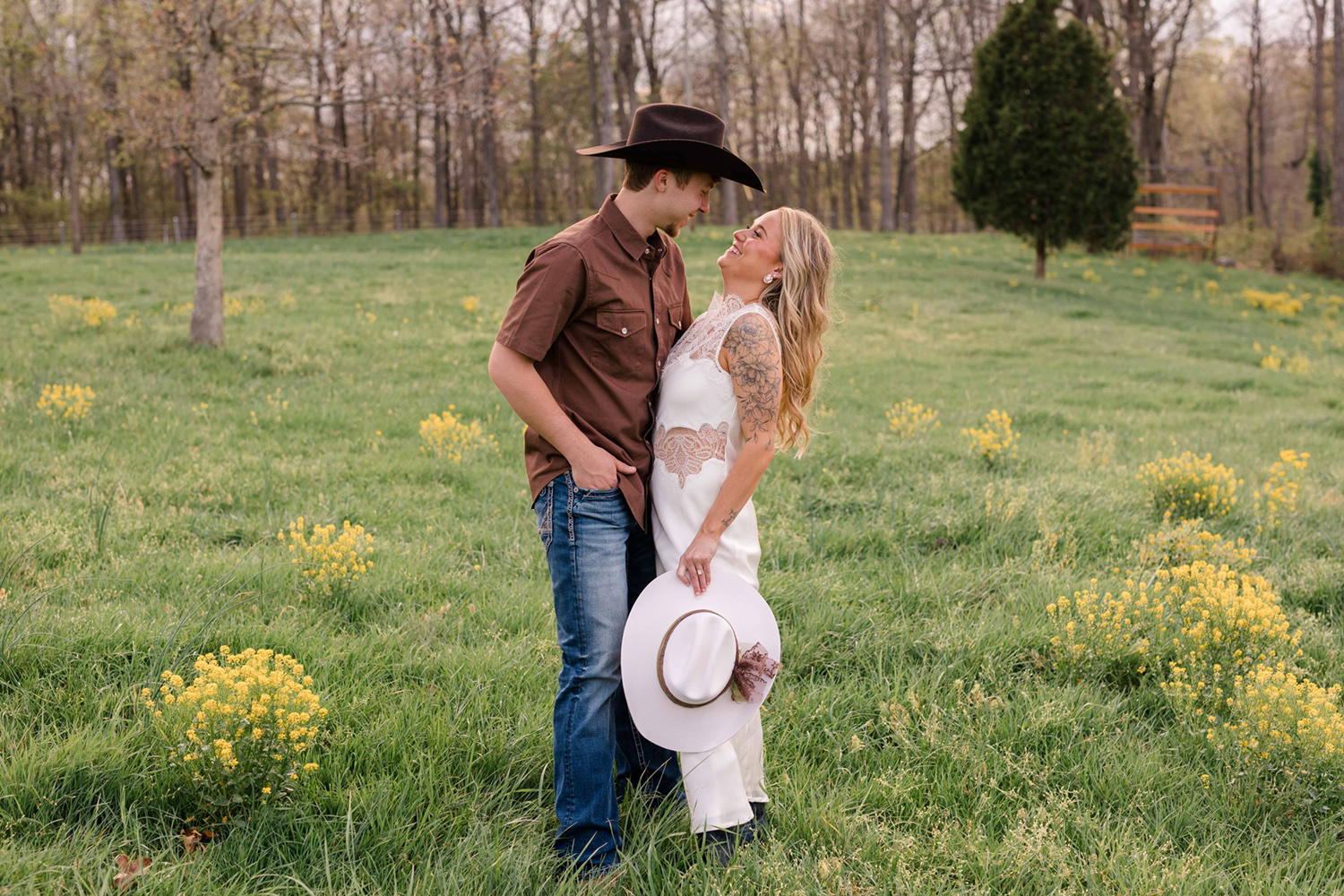 Summer and Tucker's Horse Engagement Session