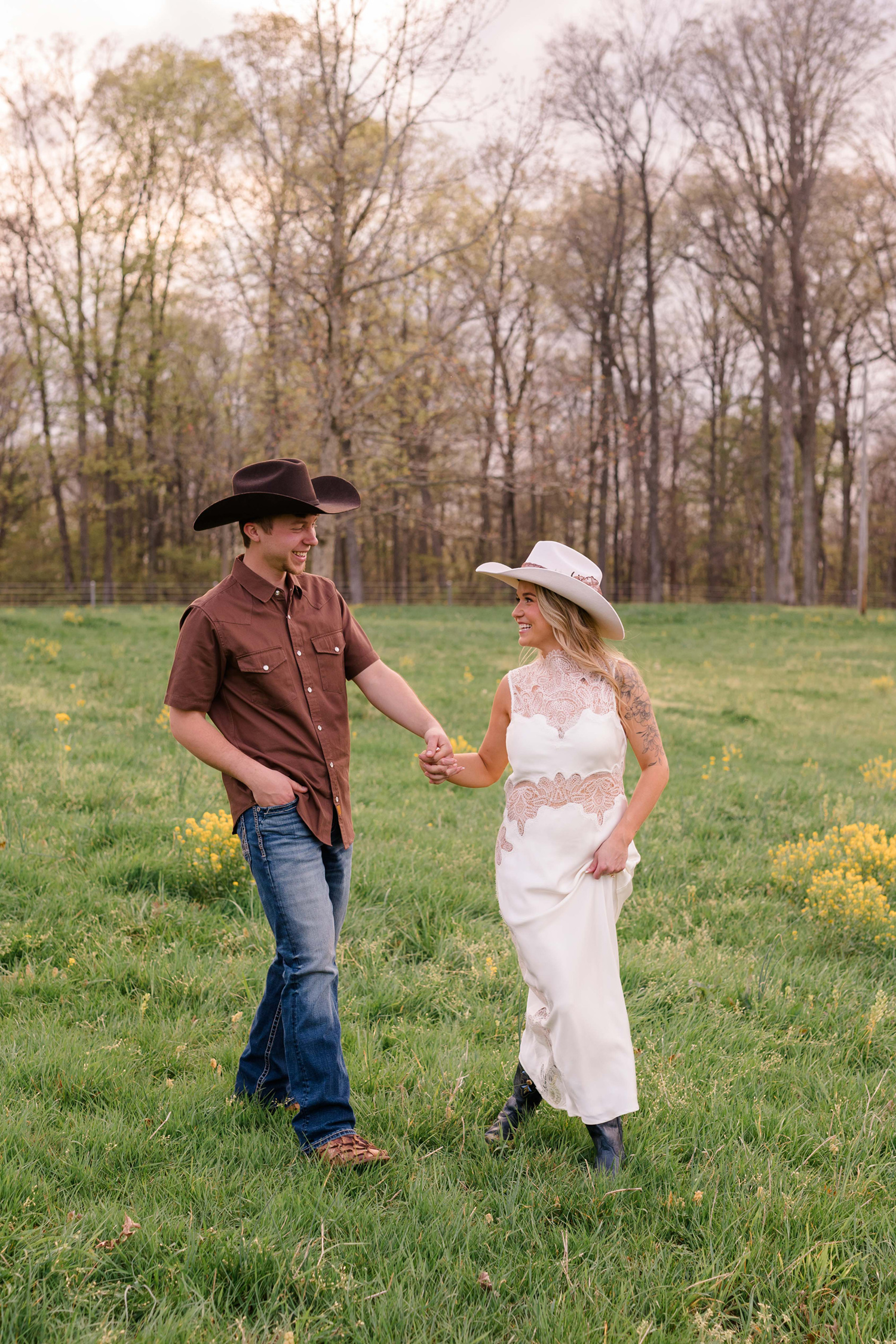 Summer and Tucker's Horse Engagement Session