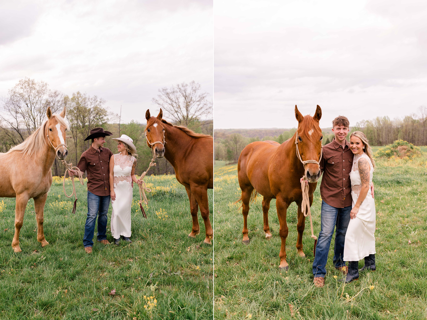Summer and Tucker's Horse Engagement Session