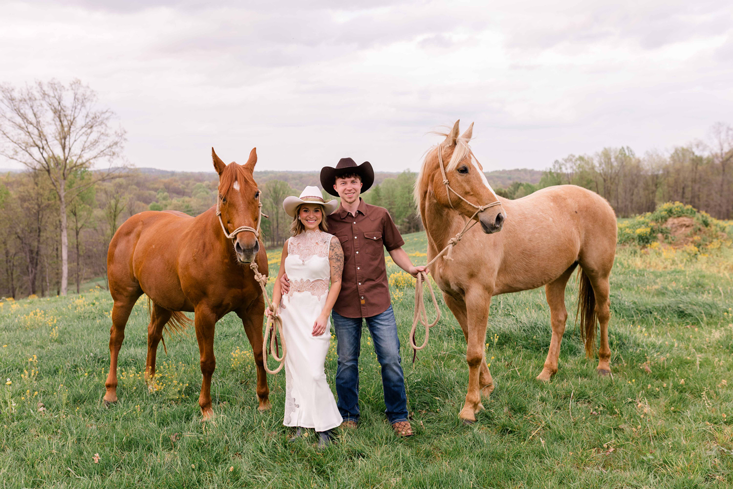 Summer and Tucker's Horse Engagement Session