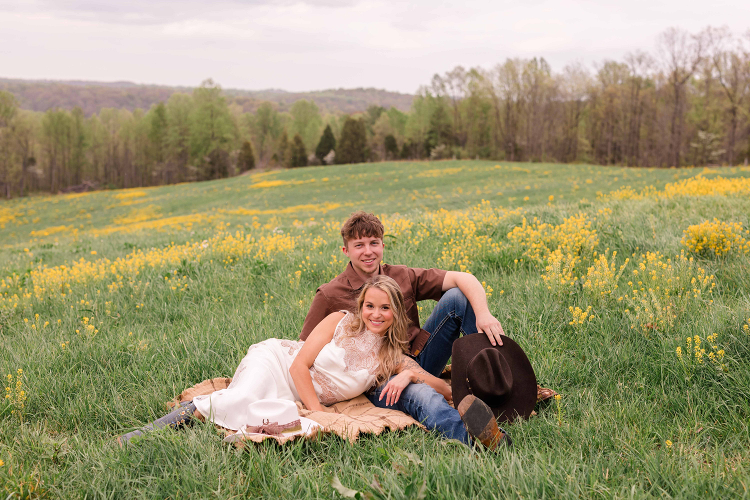 Summer and Tucker's Horse Engagement Session
