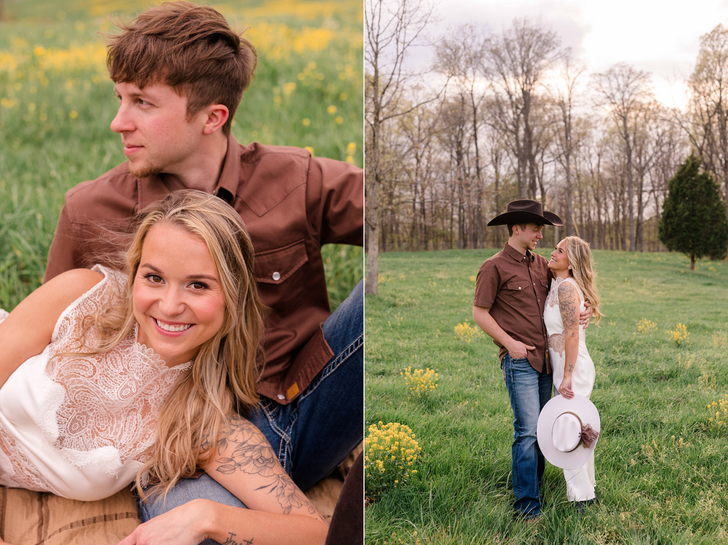 Summer and Tucker's Horse Engagement Session