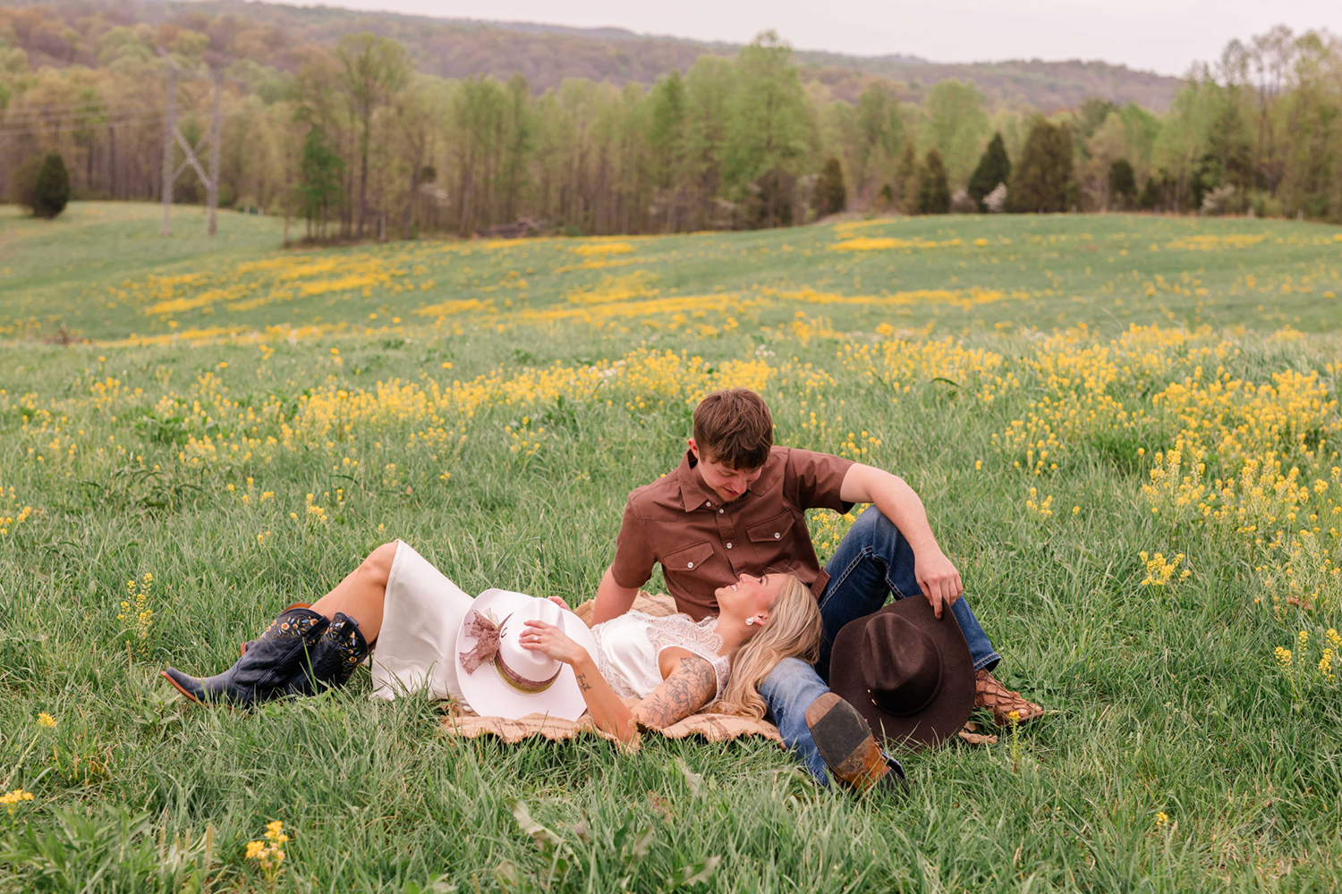 Summer and Tucker's Horse Engagement Session