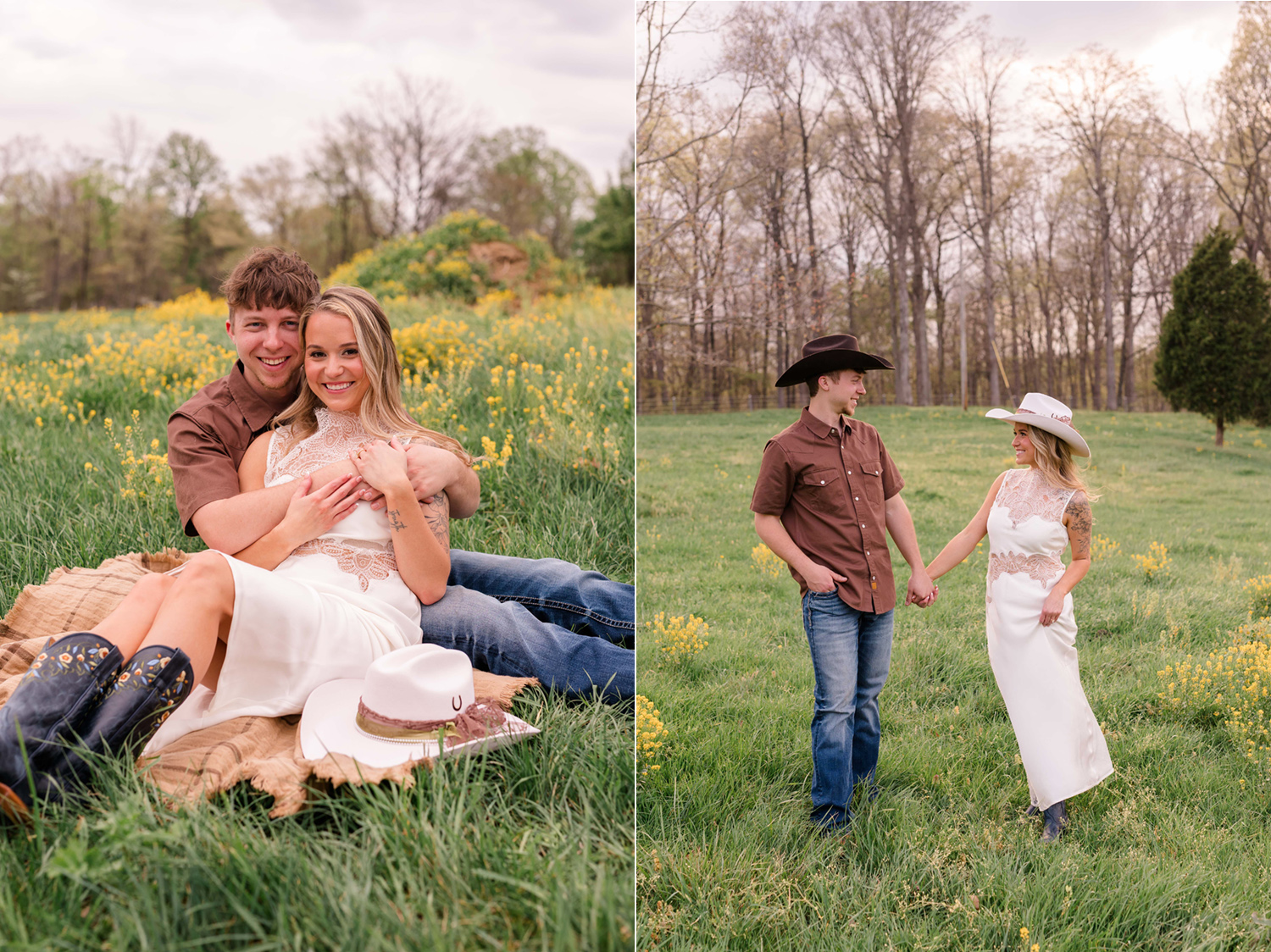 Summer and Tucker's Horse Engagement Session