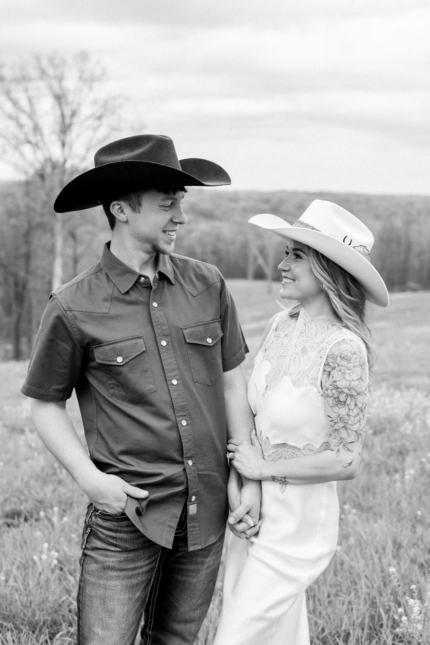 Summer and Tucker's Horse Engagement Session