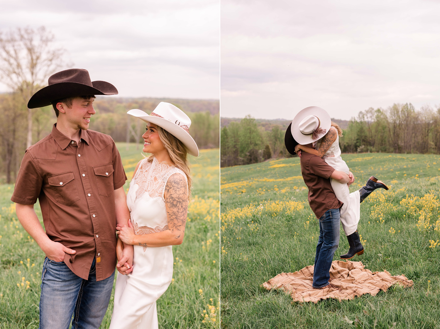 Summer and Tucker's Horse Engagement Session
