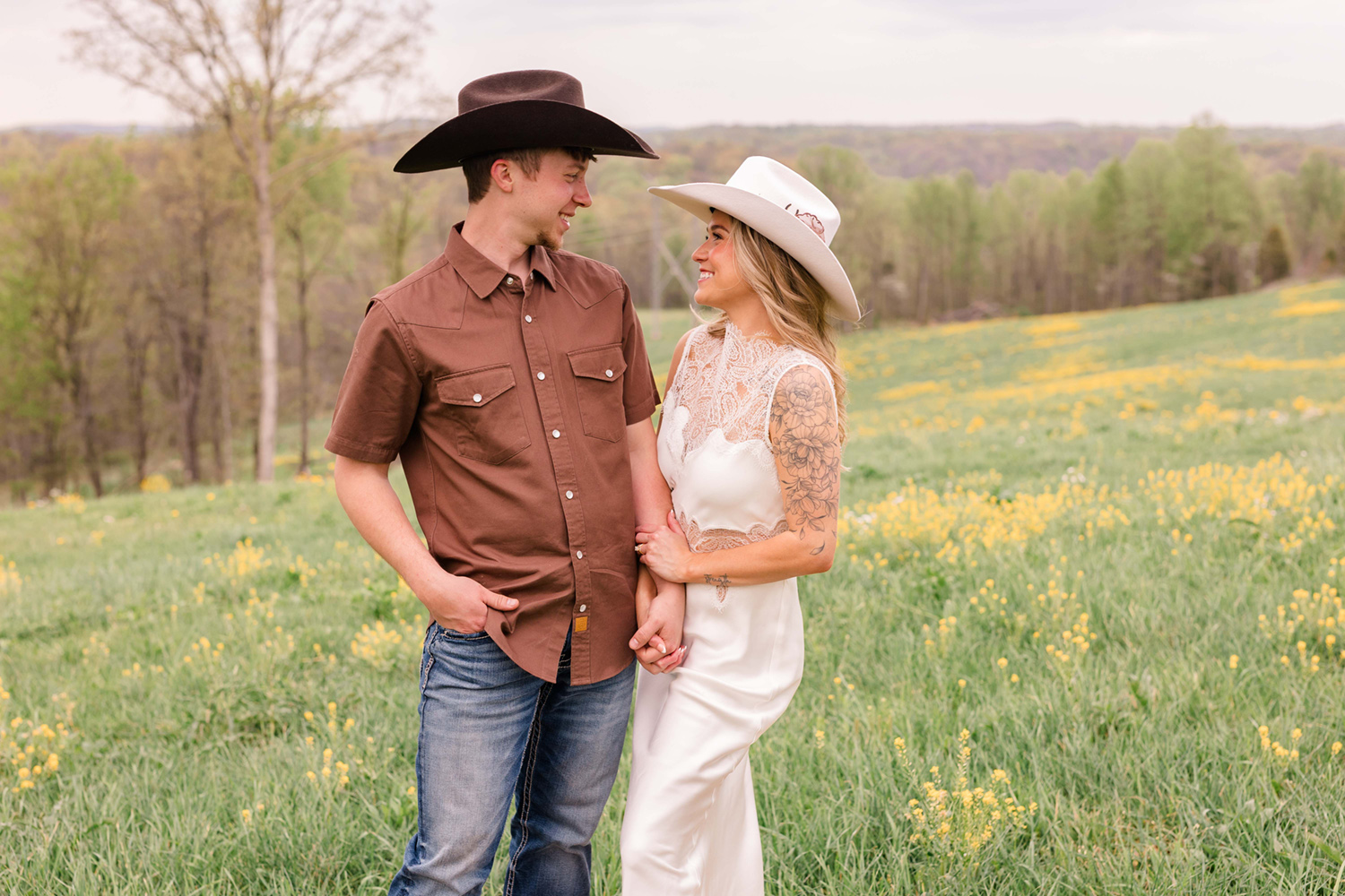 Summer and Tucker's Horse Engagement Session