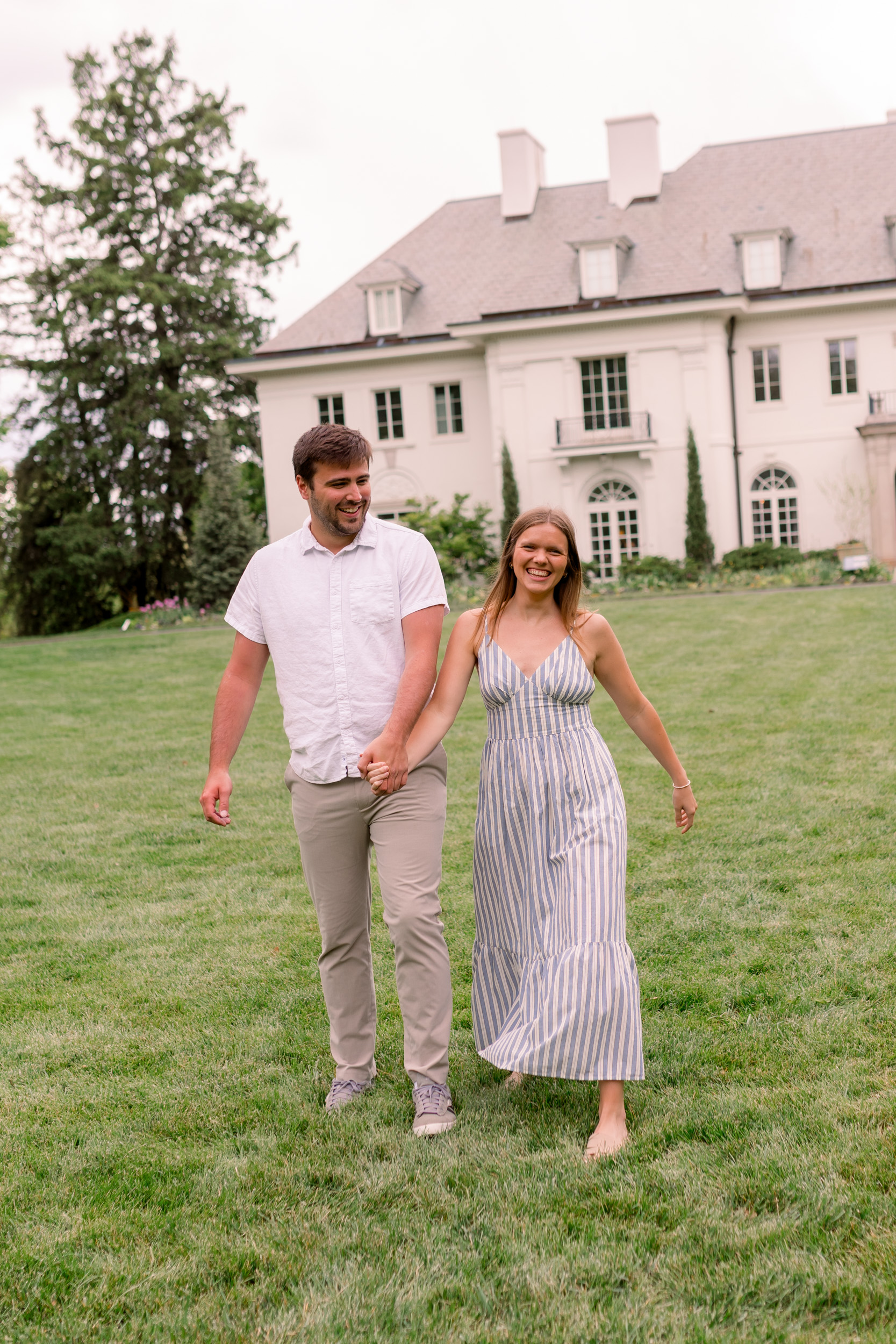 Newfields Engagement Session Mary Kate Jared
