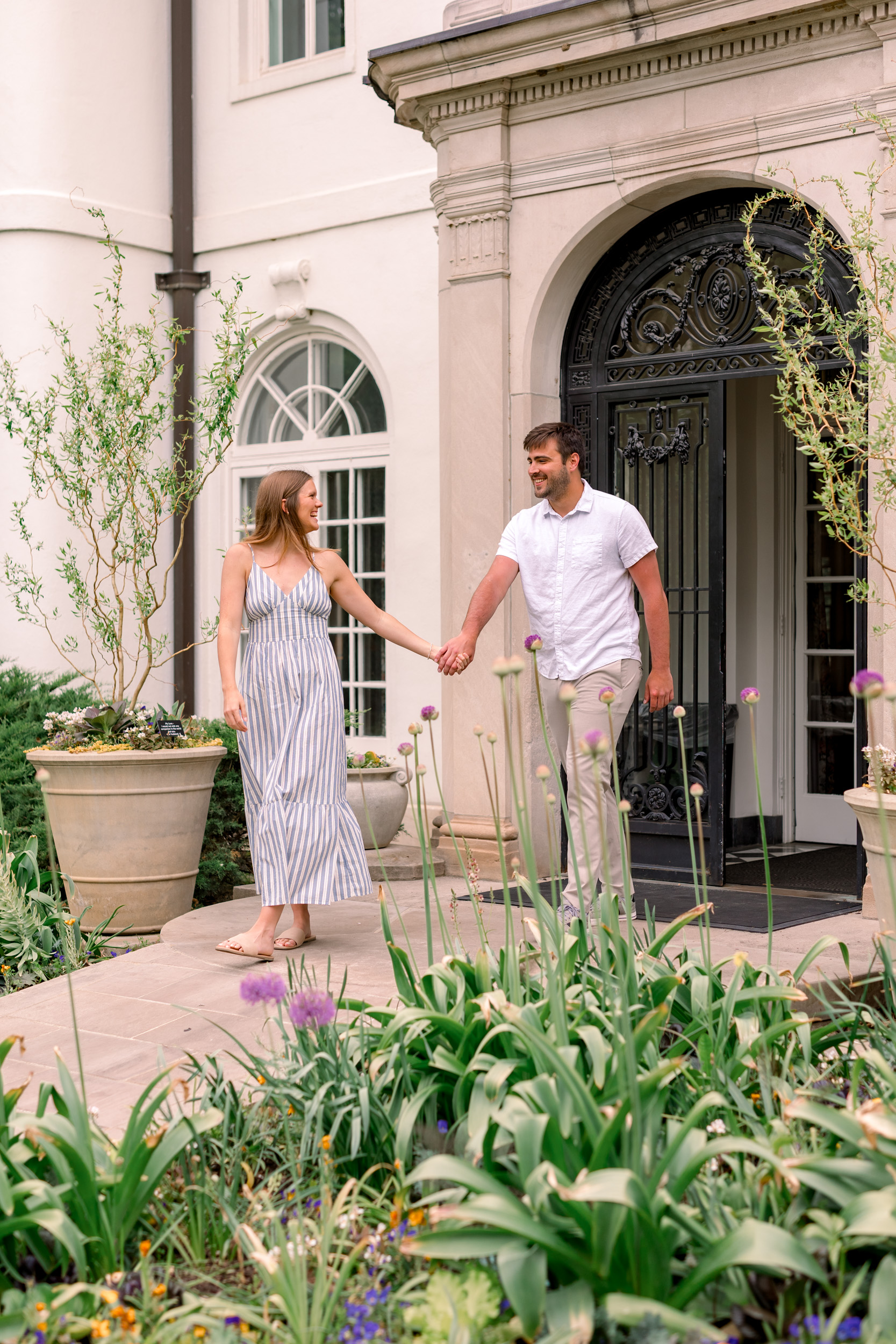 Newfields Engagement Session Mary Kate Jared