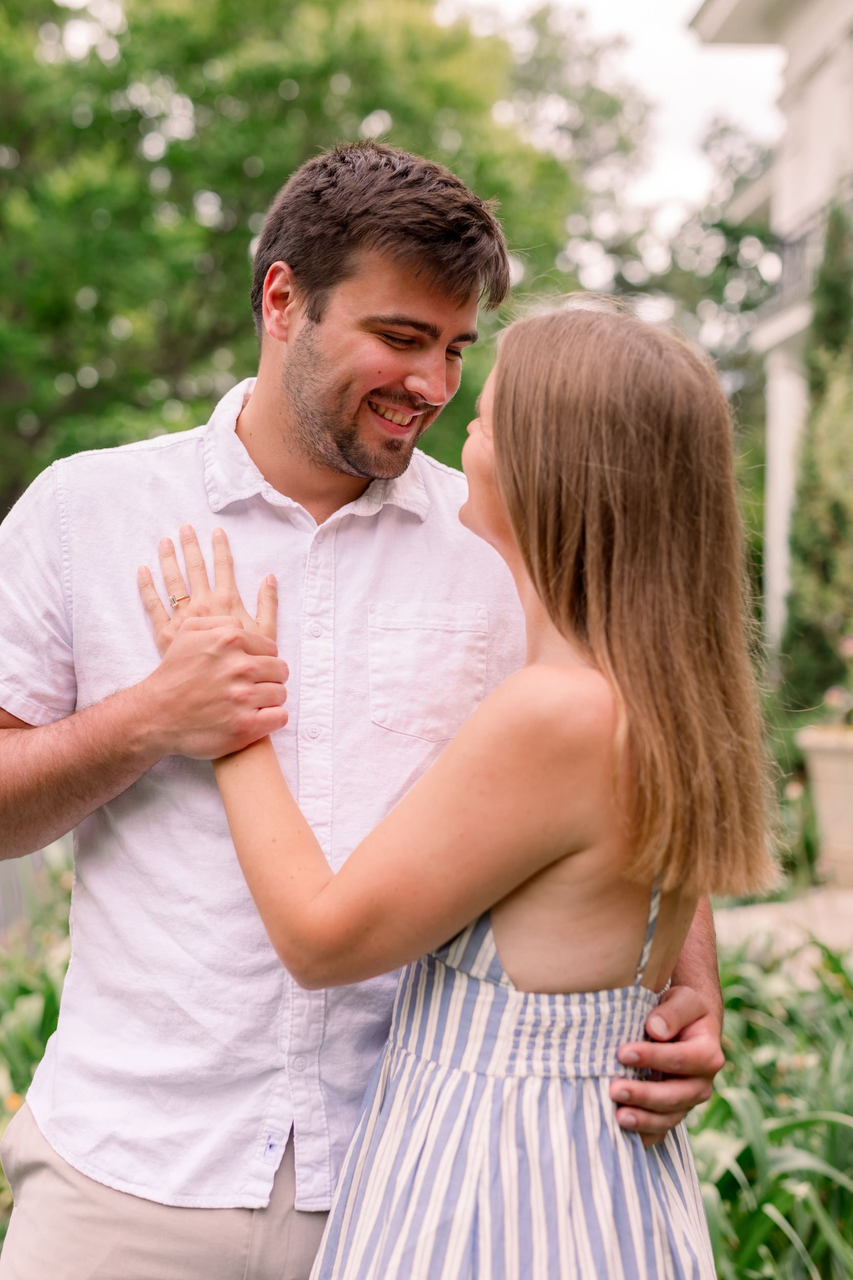 Newfields Engagement Session Mary Kate Jared