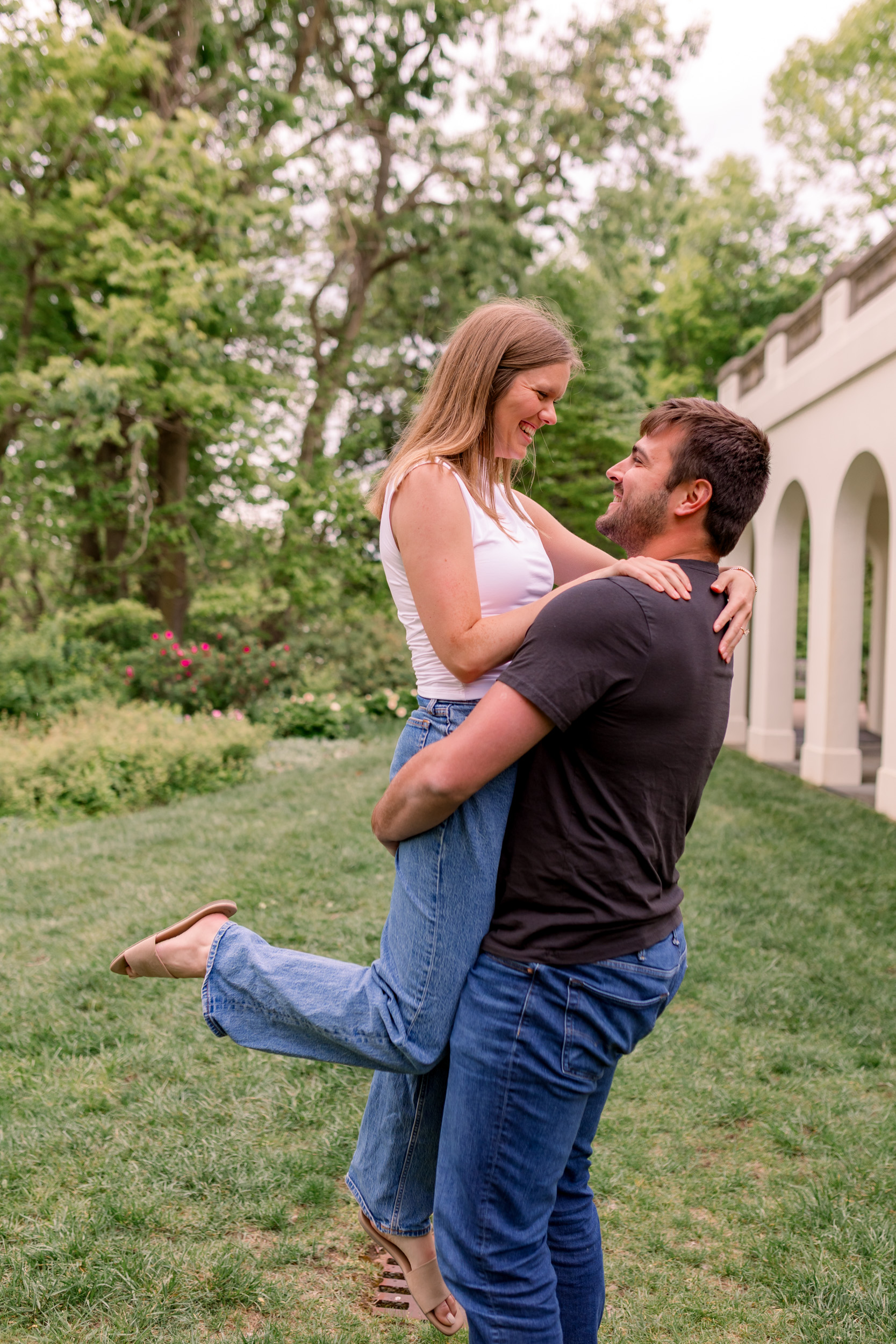Newfields Engagement Session Mary Kate Jared