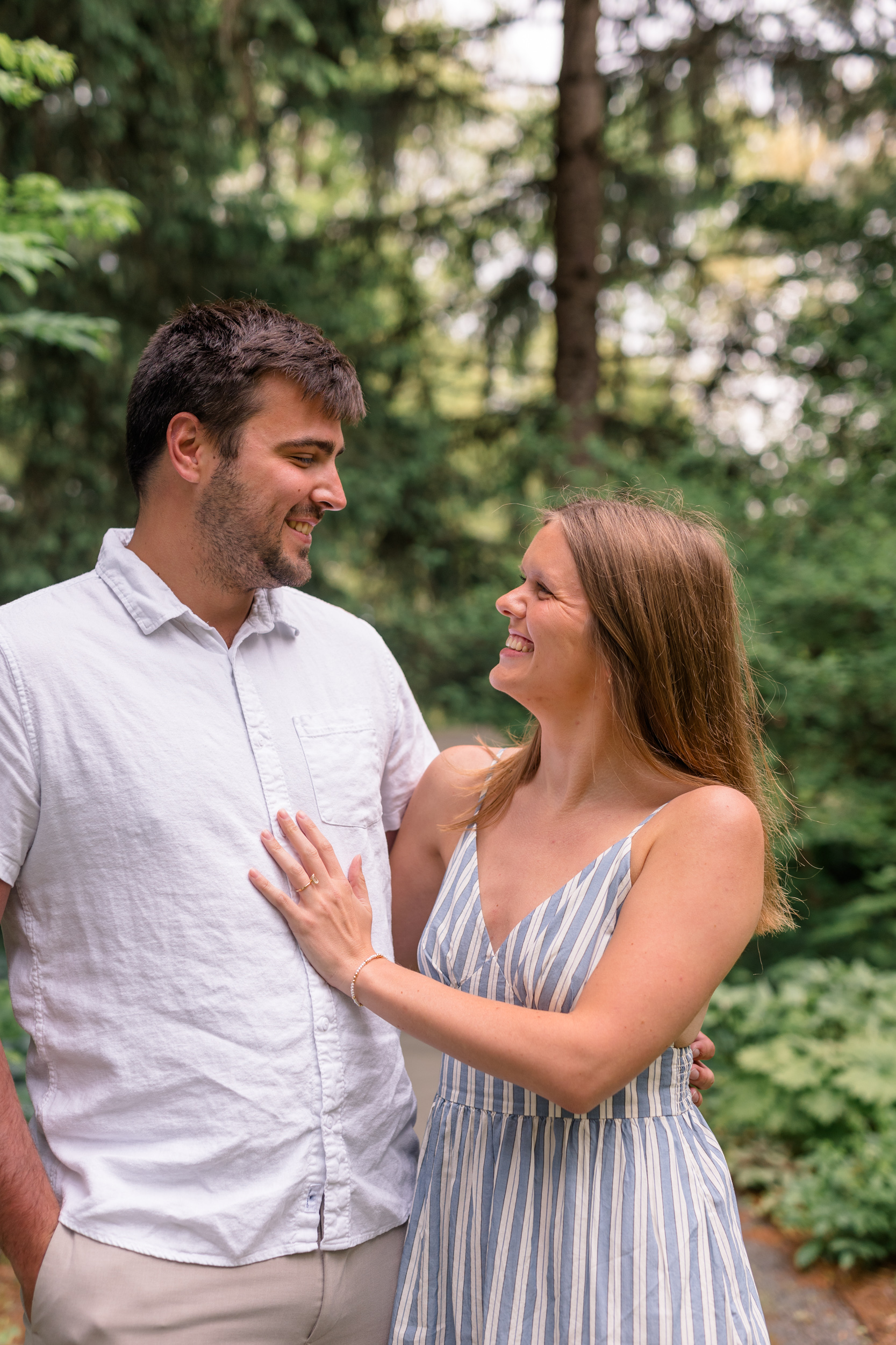 Newfields Engagement Session Mary Kate Jared