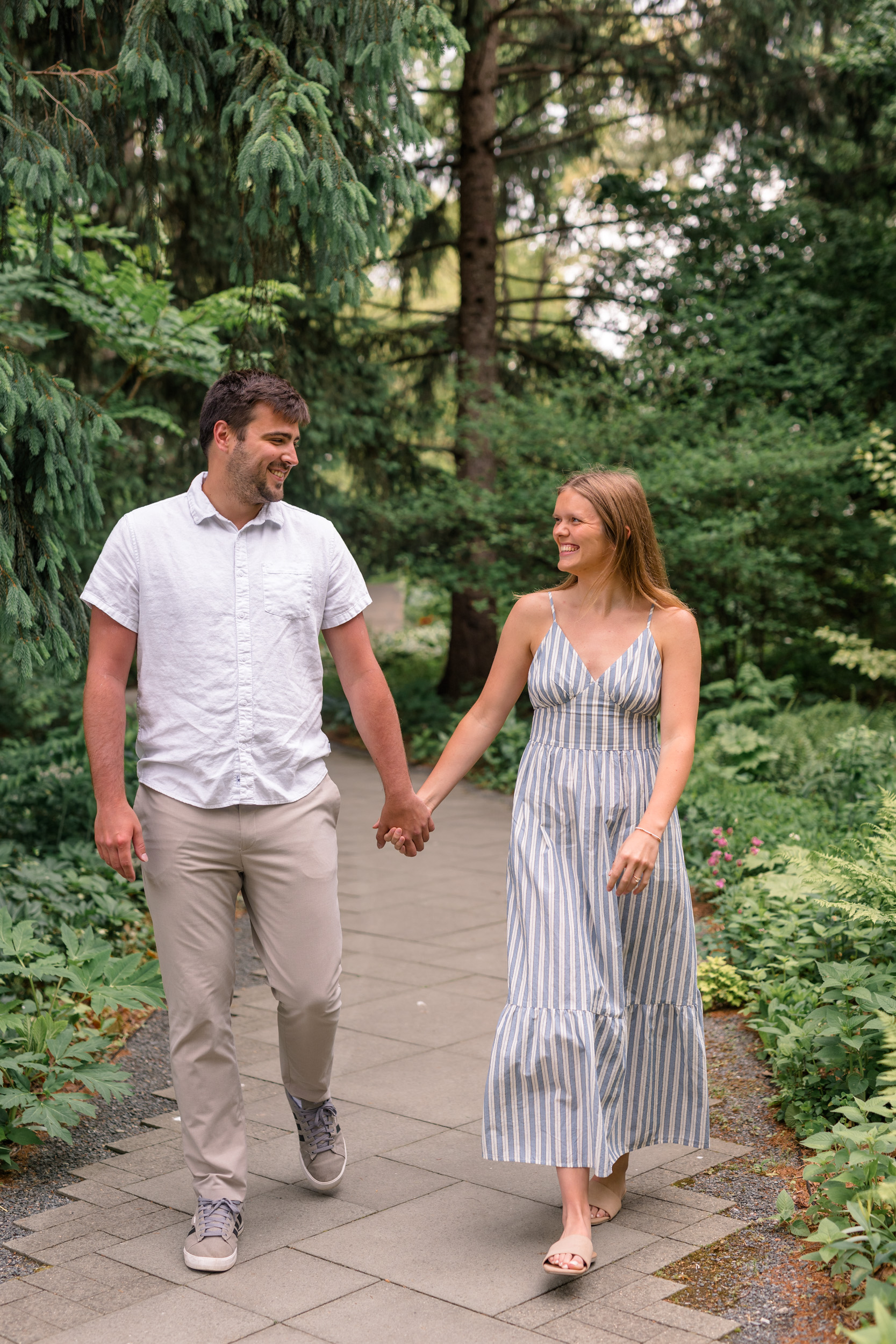 Newfields Engagement Session Mary Kate Jared