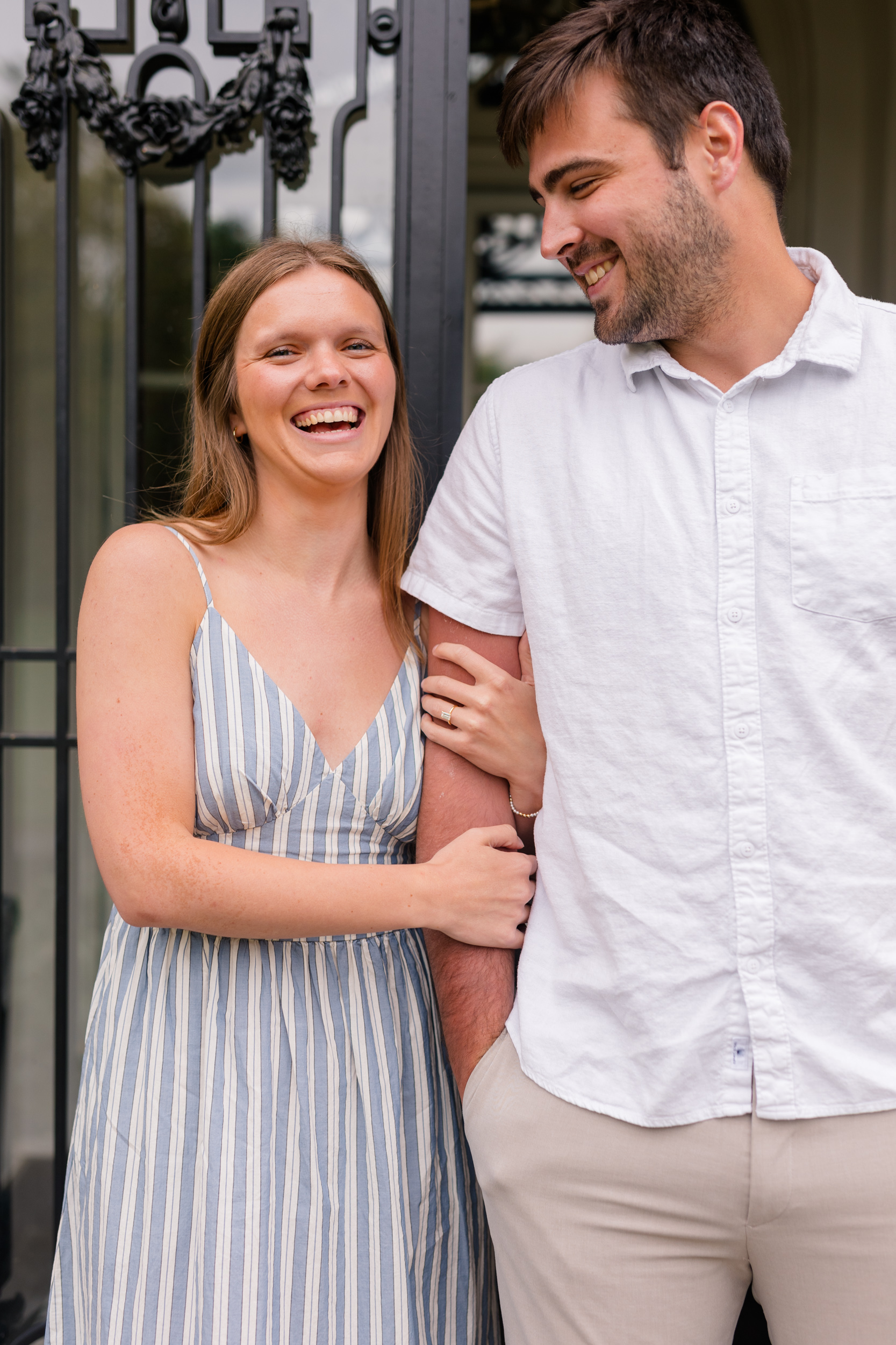 Newfields Engagement Session Mary Kate Jared