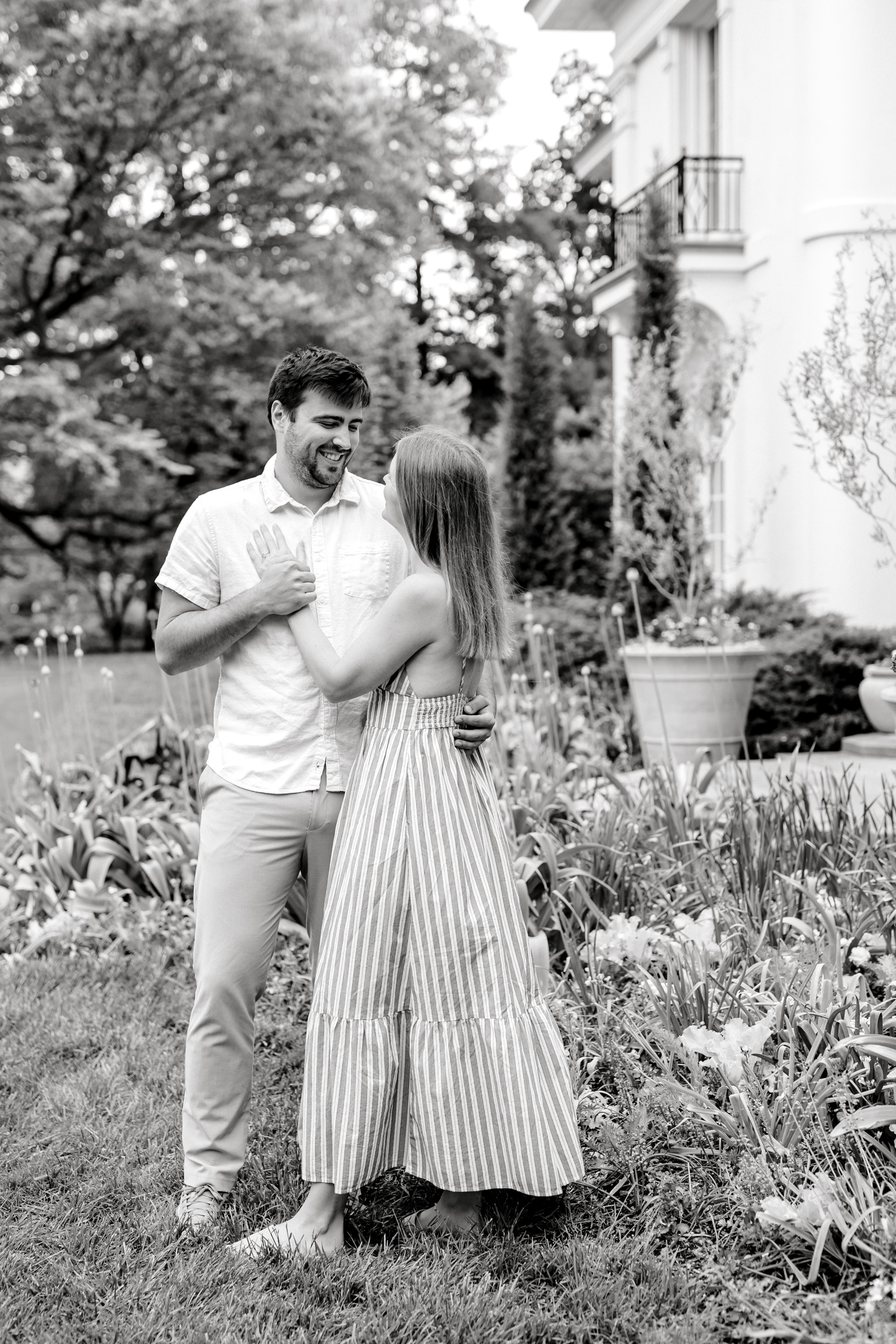 Newfields Engagement Session Mary Kate Jared